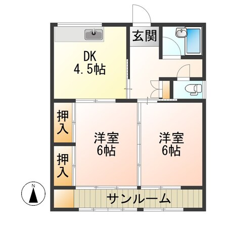 斎藤アパートの物件間取画像